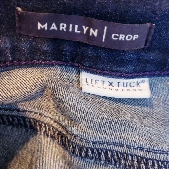 NYDJ Marilyn Crop Jeans Cuffed Denim Pants Women's Size 28W - Picture 9 of 11